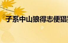 子系中山狼得志便猖狂原文（子系中山狼）