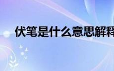伏笔是什么意思解释（伏笔是什么意思）