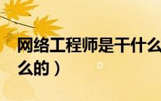 网络工程师是干什么的?（网络工程师是做什么的）