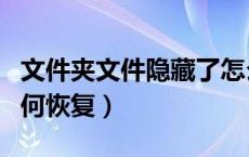 文件夹文件隐藏了怎么恢复（文件夹隐藏了如何恢复）
