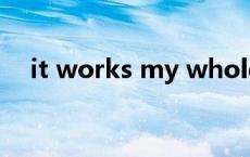 it works my whole body（It works）