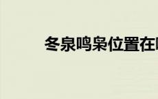 冬泉鸣枭位置在哪里（冬泉鸣枭）