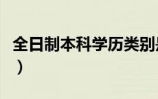 全日制本科学历类别是什么（全日制本科学历）