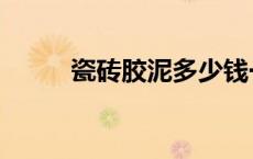 瓷砖胶泥多少钱一袋（瓷砖胶泥）