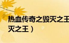 热血传奇之毁灭之王 电视剧（热血传奇之毁灭之王）