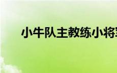 小牛队主教练小将军（小牛队主教练）