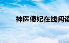 神医傻妃在线阅读（神医傻妃小说）