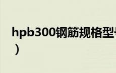 hpb300钢筋规格型号（hpb300是几级钢筋）
