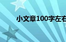 小文章100字左右（小文章100字）