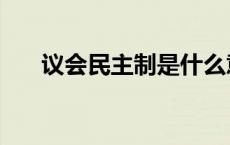 议会民主制是什么意思（议会民主制）