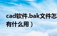 cad软件.bak文件怎么打开（cad的bak文件有什么用）