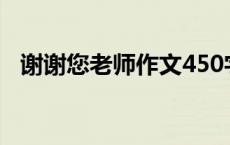 谢谢您老师作文450字（谢谢您老师作文）