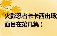 火影忍者卡卡西出场集数（火影忍者卡卡西真面目在第几集）