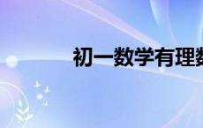 初一数学有理数计算题及答案