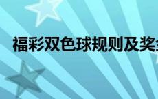 福彩双色球规则及奖金（福彩双色球规则）