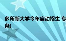 多所新大学今年启动招生 专业以新能源等工科为主(今日/头条)