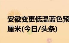 安徽变更低温蓝色预警 九华山积雪深度达20厘米(今日/头条)