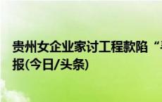 贵州女企业家讨工程款陷“寻衅滋事”被批捕？当地政府通报(今日/头条)