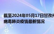 截至2024年05月17日甘孜州疫情最新消息-甘孜州新型冠状病毒肺炎疫情最新情况