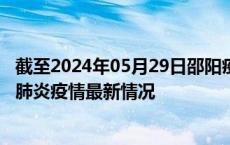 截至2024年05月29日邵阳疫情最新消息-邵阳新型冠状病毒肺炎疫情最新情况