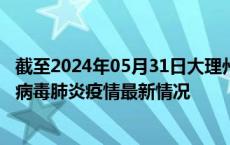 截至2024年05月31日大理州疫情最新消息-大理州新型冠状病毒肺炎疫情最新情况