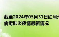 截至2024年05月31日红河州疫情最新消息-红河州新型冠状病毒肺炎疫情最新情况