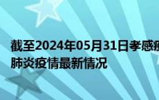 截至2024年05月31日孝感疫情最新消息-孝感新型冠状病毒肺炎疫情最新情况