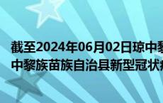 截至2024年06月02日琼中黎族苗族自治县疫情最新消息-琼中黎族苗族自治县新型冠状病毒肺炎疫情最新情况