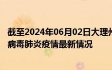 截至2024年06月02日大理州疫情最新消息-大理州新型冠状病毒肺炎疫情最新情况