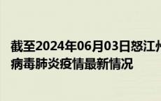 截至2024年06月03日怒江州疫情最新消息-怒江州新型冠状病毒肺炎疫情最新情况
