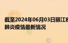 截至2024年06月03日丽江疫情最新消息-丽江新型冠状病毒肺炎疫情最新情况