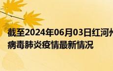 截至2024年06月03日红河州疫情最新消息-红河州新型冠状病毒肺炎疫情最新情况