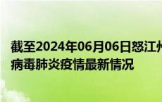截至2024年06月06日怒江州疫情最新消息-怒江州新型冠状病毒肺炎疫情最新情况