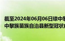 截至2024年06月06日琼中黎族苗族自治县疫情最新消息-琼中黎族苗族自治县新型冠状病毒肺炎疫情最新情况