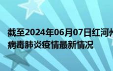 截至2024年06月07日红河州疫情最新消息-红河州新型冠状病毒肺炎疫情最新情况