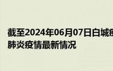 截至2024年06月07日白城疫情最新消息-白城新型冠状病毒肺炎疫情最新情况