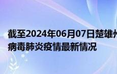 截至2024年06月07日楚雄州疫情最新消息-楚雄州新型冠状病毒肺炎疫情最新情况