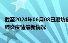 截至2024年06月08日廊坊疫情最新消息-廊坊新型冠状病毒肺炎疫情最新情况