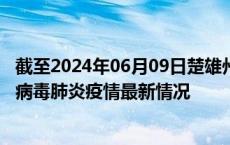 截至2024年06月09日楚雄州疫情最新消息-楚雄州新型冠状病毒肺炎疫情最新情况