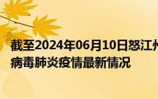 截至2024年06月10日怒江州疫情最新消息-怒江州新型冠状病毒肺炎疫情最新情况