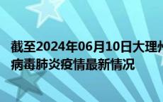 截至2024年06月10日大理州疫情最新消息-大理州新型冠状病毒肺炎疫情最新情况