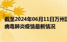 截至2024年06月11日万州区疫情最新消息-万州区新型冠状病毒肺炎疫情最新情况