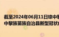 截至2024年06月11日琼中黎族苗族自治县疫情最新消息-琼中黎族苗族自治县新型冠状病毒肺炎疫情最新情况