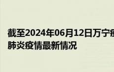 截至2024年06月12日万宁疫情最新消息-万宁新型冠状病毒肺炎疫情最新情况