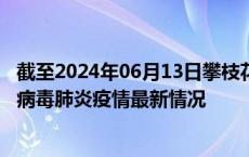 截至2024年06月13日攀枝花疫情最新消息-攀枝花新型冠状病毒肺炎疫情最新情况