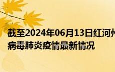 截至2024年06月13日红河州疫情最新消息-红河州新型冠状病毒肺炎疫情最新情况