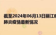 截至2024年06月13日丽江疫情最新消息-丽江新型冠状病毒肺炎疫情最新情况