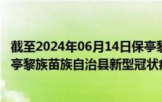 截至2024年06月14日保亭黎族苗族自治县疫情最新消息-保亭黎族苗族自治县新型冠状病毒肺炎疫情最新情况
