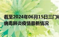 截至2024年06月15日三门峡疫情最新消息-三门峡新型冠状病毒肺炎疫情最新情况