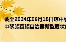截至2024年06月18日琼中黎族苗族自治县疫情最新消息-琼中黎族苗族自治县新型冠状病毒肺炎疫情最新情况